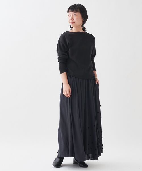 BEARDSLEY / ビアズリー ロング・マキシ丈スカート | ポンポン刺繍スカート | 詳細9