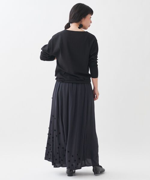 BEARDSLEY / ビアズリー ロング・マキシ丈スカート | ポンポン刺繍スカート | 詳細10