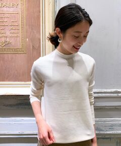 《すっきり見え・暖かく過ごせる》FINEウールシンプルニット