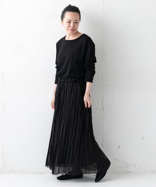 予約 ウエストで着丈を調節可能 プリーツワンピース ロング マキシ丈ワンピース Beardsley ビアズリー ファッション通販 タカシマヤファッションスクエア