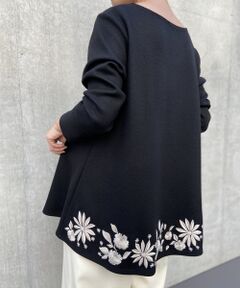 《人気刺繍の新作が登場！》裾刺繍チュニックカットソー