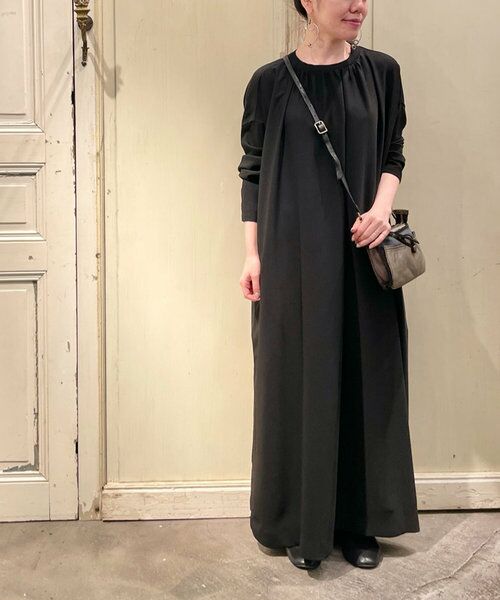 襟ぐりリブロングワンピース ロング マキシ丈ワンピース Beardsley ビアズリー ファッション通販 タカシマヤファッションスクエア