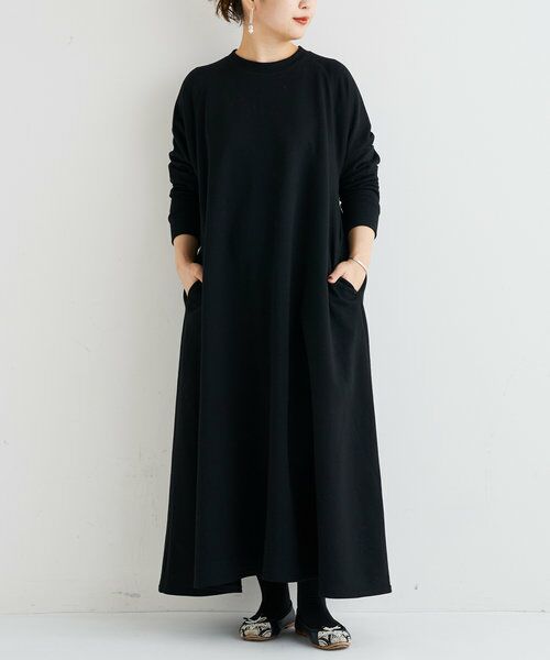 ドライ裏毛フレアワンピース ロング マキシ丈ワンピース Beardsley ビアズリー ファッション通販 タカシマヤファッションスクエア