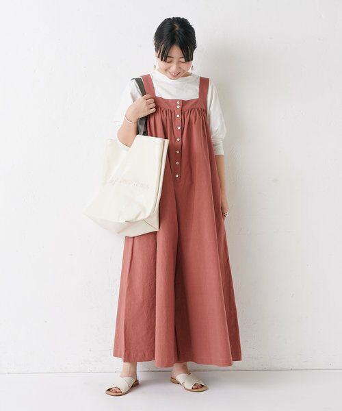 セール 動画付き コットンサロペット ミニ丈 ひざ丈ワンピース Beardsley ビアズリー ファッション通販 タカシマヤファッションスクエア