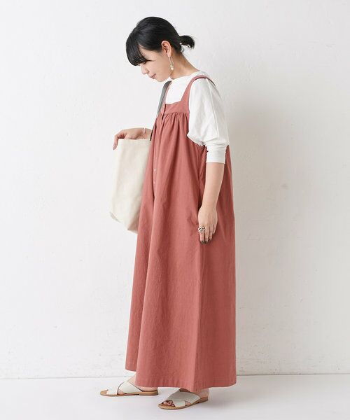 セール 動画付き コットンサロペット ミニ丈 ひざ丈ワンピース Beardsley ビアズリー ファッション通販 タカシマヤファッションスクエア