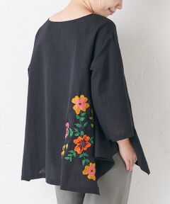 BEARDSLEY / ビアズリー シャツ・ブラウス | フラワーハンドステッチブラウス