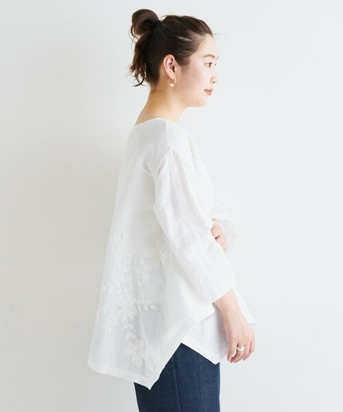 BEARDSLEY / ビアズリー シャツ・ブラウス | フラワーハンドステッチブラウス | 詳細18