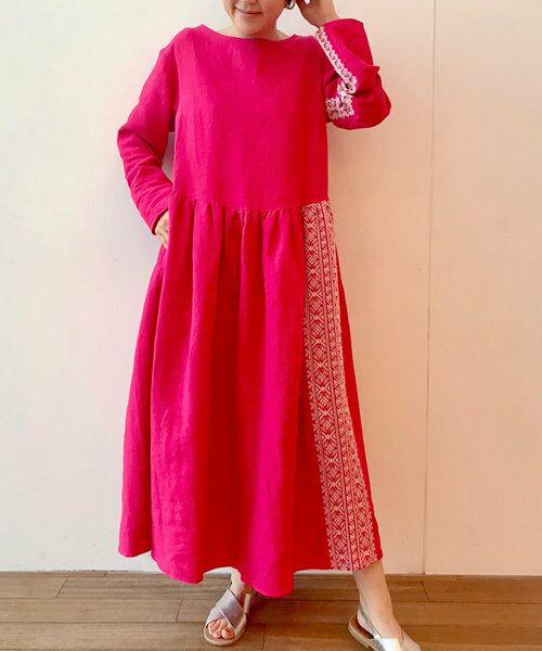 セール カラフル刺繍ワンピース ロング マキシ丈ワンピース Beardsley ビアズリー ファッション通販 タカシマヤファッションスクエア