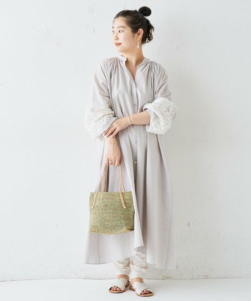 色違い予約start 袖ジャガードワンピース ロング マキシ丈ワンピース Beardsley ビアズリー ファッション通販 タカシマヤファッションスクエア