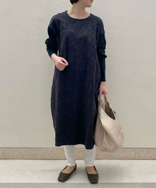 フロントネル刺繍ニットワンピース ロング マキシ丈ワンピース Beardsley ビアズリー ファッション通販 タカシマヤファッションスクエア