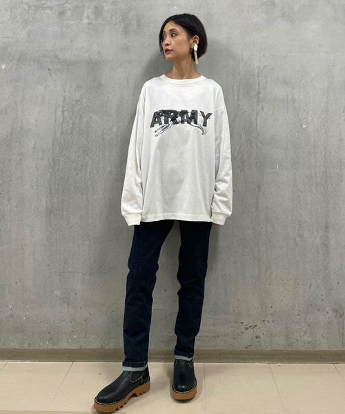 Fripier ユニセックス Armyロングtシャツ ドッグ カットソー Beardsley ビアズリー ファッション通販 タカシマヤ ファッションスクエア