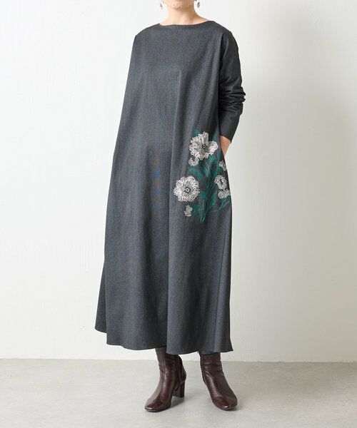 セール Liveでご紹介 花刺繍ロングワンピース ロング マキシ丈ワンピース Beardsley ビアズリー ファッション通販 タカシマヤファッションスクエア