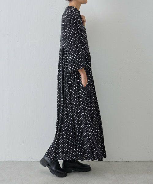 BEARDSLEY / ビアズリー ロング・マキシ丈ワンピース | 《ビアズリー・WEBのみ追加》ドットギャザーワンピース | 詳細8