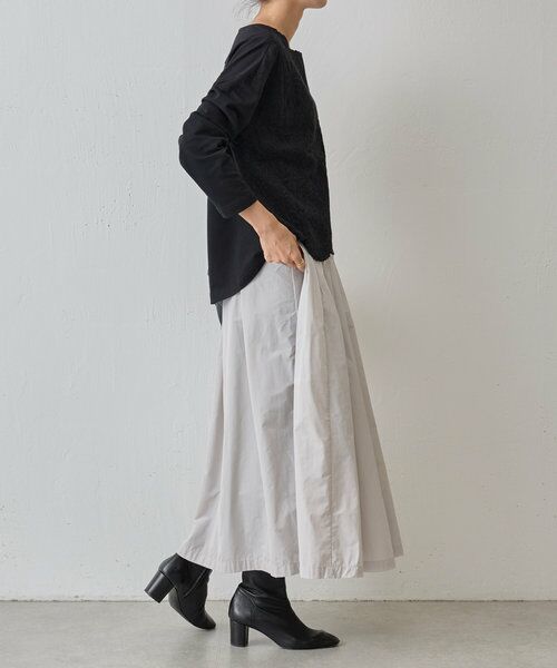 BEARDSLEY / ビアズリー ロング・マキシ丈スカート | タフタギャザースカート | 詳細15