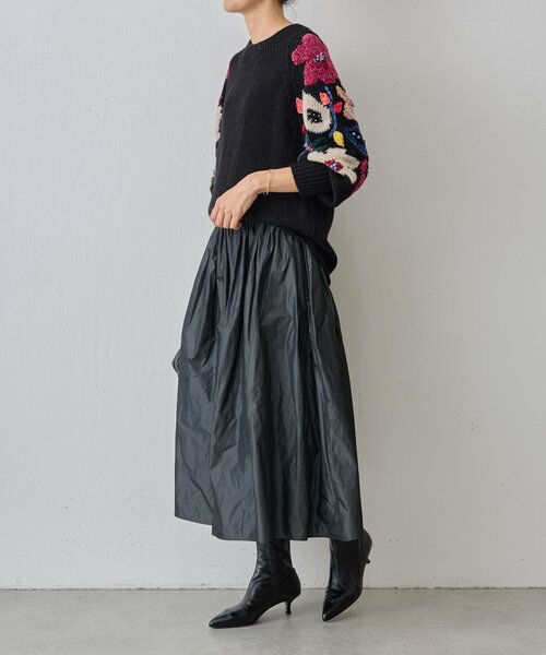 BEARDSLEY / ビアズリー ロング・マキシ丈スカート | タフタギャザースカート | 詳細2