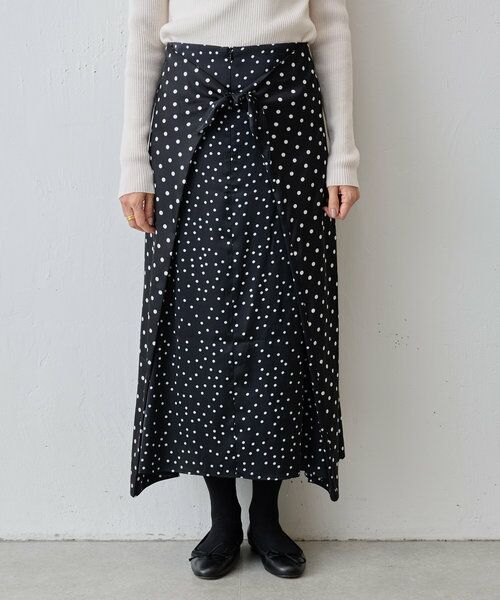 BEARDSLEY / ビアズリー ロング・マキシ丈スカート | ドットラップ風スカート | 詳細10