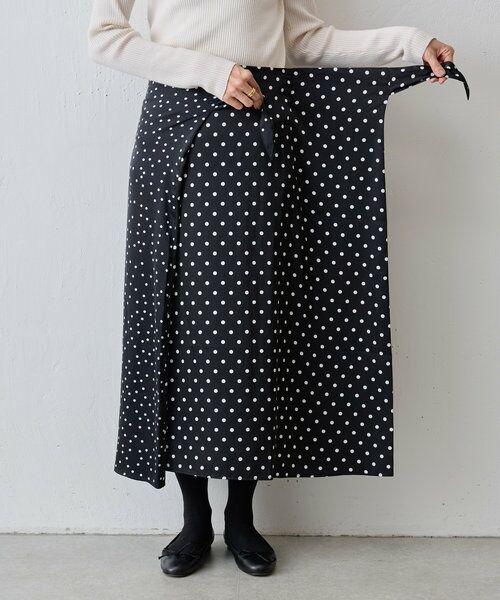 BEARDSLEY / ビアズリー ロング・マキシ丈スカート | ドットラップ風スカート | 詳細13