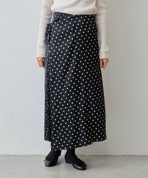 ビアズリー　ラップロングスカート新品❣️丈97