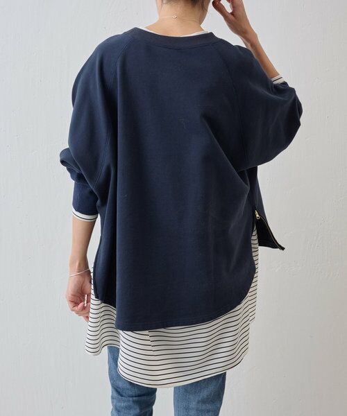 BA刺繍入りドルマントレーナー (カットソー)|BEARDSLEY BA刺繍入りドルマントレーナー (カットソー)|BEARDSLEY