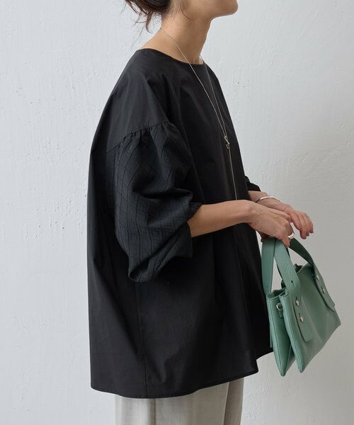 【メーカー公式ショップ】 cabbage hyeon シャツ/ブラウス(半袖/袖なし) blouse black / シャツ/ブラウス(半袖/袖なし)