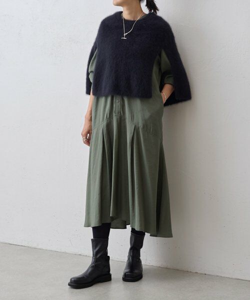 BEARDSLEY / ビアズリー ロング・マキシ丈ワンピース | カラーレスシャツワンピース | 詳細12