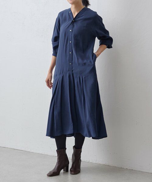 BEARDSLEY / ビアズリー ロング・マキシ丈ワンピース | カラーレスシャツワンピース | 詳細13