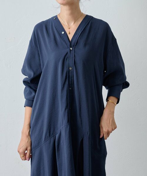 BEARDSLEY / ビアズリー ロング・マキシ丈ワンピース | カラーレスシャツワンピース | 詳細16