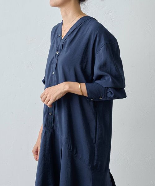 BEARDSLEY / ビアズリー ロング・マキシ丈ワンピース | カラーレスシャツワンピース | 詳細17