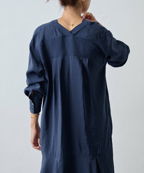 BEARDSLEY / ビアズリー ロング・マキシ丈ワンピース | カラーレスシャツワンピース | 詳細18