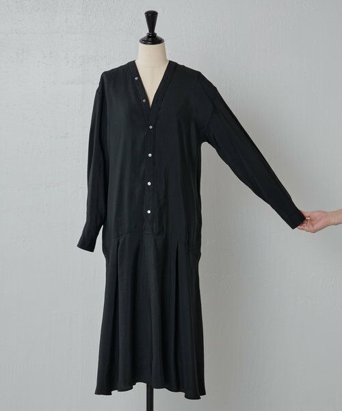 BEARDSLEY / ビアズリー ロング・マキシ丈ワンピース | カラーレスシャツワンピース | 詳細29