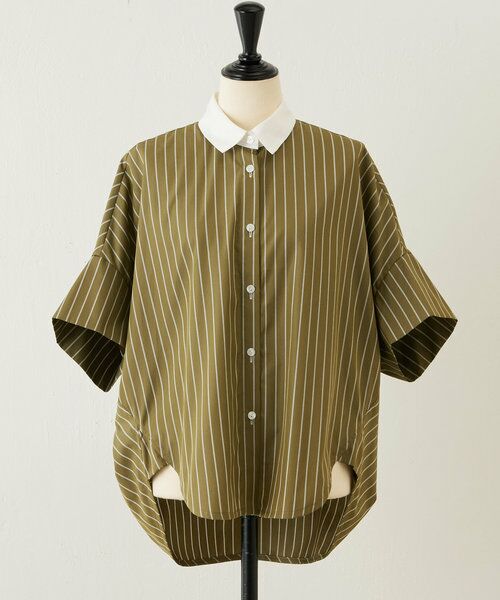 セール】 《HiROMITHiSTLE》ストライプ半袖シャツ （シャツ・ブラウス 
