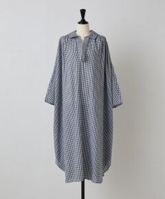 《KHADI&CO》ギンガムチェックワンピース