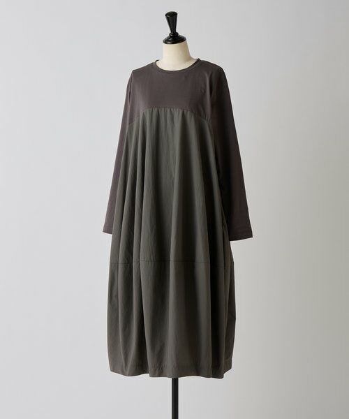 新品♥BEARDSLEY　マルワンピ　グレー 長袖 ワンピース　サイズ0 新品♥BEARDSLEY マルワンピ グレー 長袖 ワンピース サイズ0