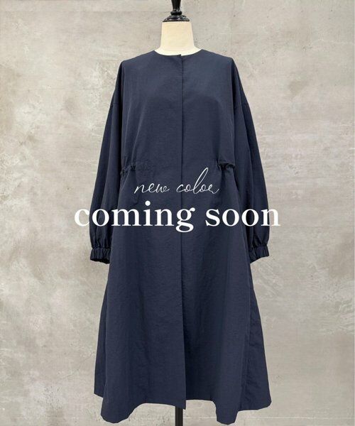 BEARDSLEY / ビアズリー その他アウター | 《近日予約開始予定》バルーン袖フレアーコート(ネイビー)