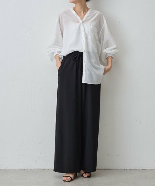 BEARDSLEY / ビアズリー シャツ・ブラウス | 《近日予約開始》シアーカラーレスシャツ | 詳細25