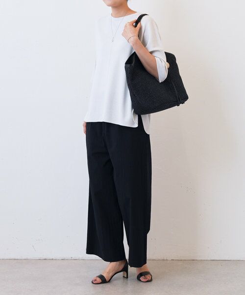 セール】 コットンストレッチウエストリブパンツ （その他パンツ