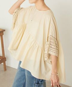 BEARDSLEY / ビアズリー シャツ・ブラウス | 《4/2(木)18：00予約開始》ソデクロシェブラウス