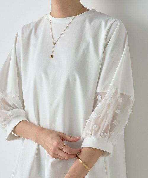 BEARDSLEY / ビアズリー カットソー | ポイントシアーカットソー（ホワイト）