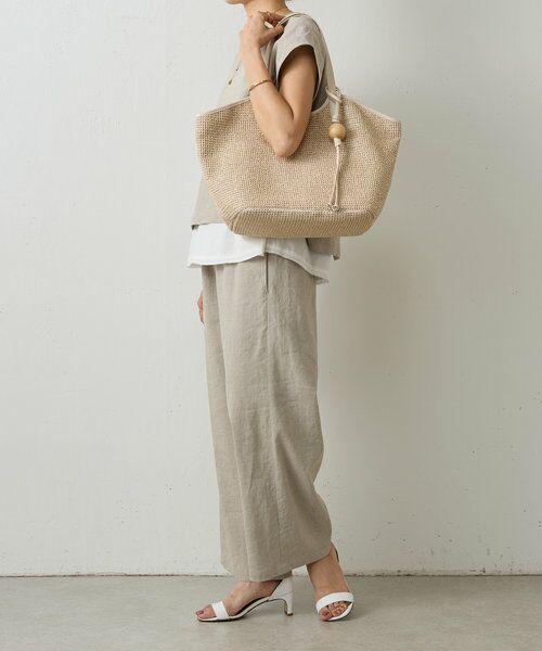 【新品未使用】ビアズリー カゴバッグ　現行品 セール】 《russet×BEARDSLEY》カゴトートバッグ （トートバッグ