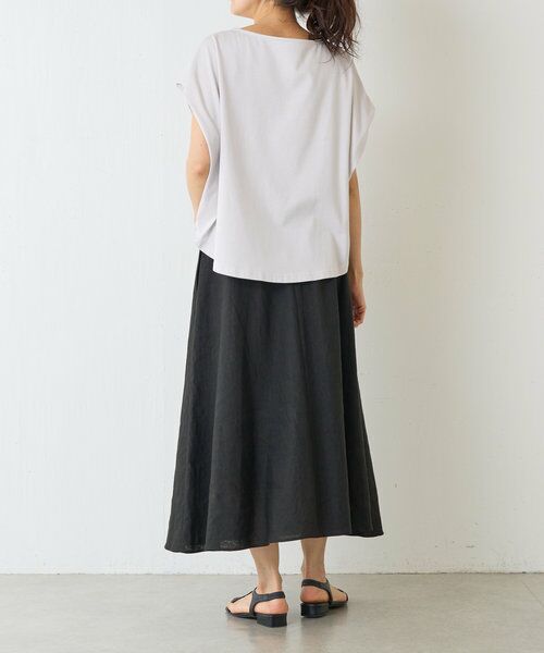 ⭐︎新品⭐︎BEARDSLEY ビアズリー リネンフレア　ロングスカート ブラック セール】リネンフレアースカート（スカート）｜BEARDSLEY