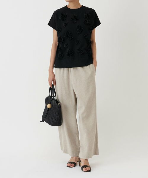 BEARDSLEY フラワーTee ブラック 新品 BEARDSLEY フラワーTee ブラック 新品 ビアズリー BEARDSLEY