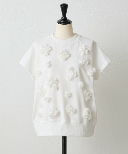 BEARDSLEY フラワーTee ホワイト 新品 フラワーTee （カットソー