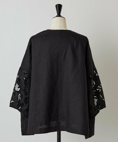ビアズリー BEARDSLEY リネン羽織 （black） - ファッション通販