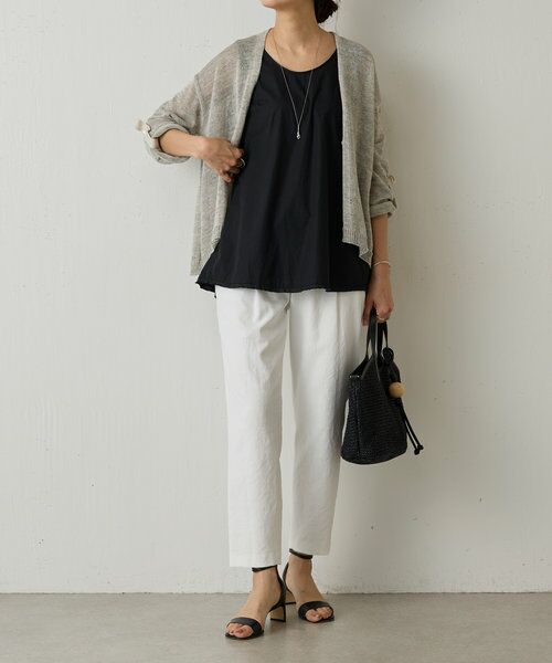 ★期間限定お値下げ【BEARDSLEY】リネンカーディガン美品★ ビアズリー BEARDSLEY リネンカーディガン （beige） -靴
