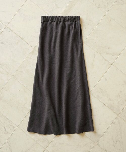 BEARDSLEY/ビアズリー 《15 quinze》リネンバイヤススカート グレー F BEARDSLEY/ビアズリー 《15 quinze》リネンバイヤススカート グレー F