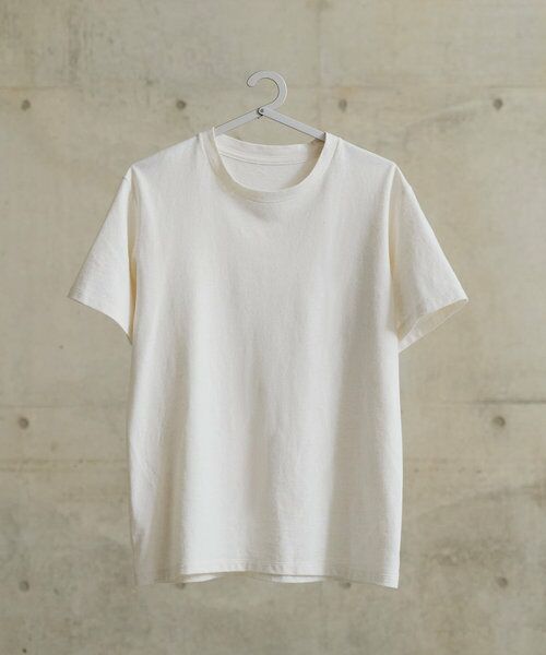 BEARDSLEY/ビアズリー 《15 quinze》ヘンプネップTee アイボリー F BEARDSLEY/ビアズリー 《15 quinze》ヘンプネップTee アイボリー F
