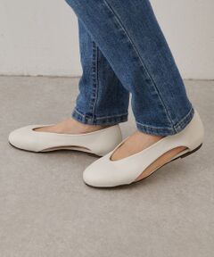 春#BEARDSLEY#セレモニーフラットパンプスイタリア製本革定価24,000 BEARDSLEY パンプス 「CORSO ROMA 9」メッシュフラットシューズ