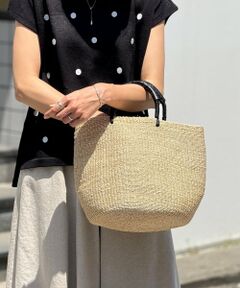 自家保管 ベージュ　かごバッグ 保存袋付き 無印良品 保冷バッグ S ベージュ 約14×15×8cm 良品計画 - アスクル