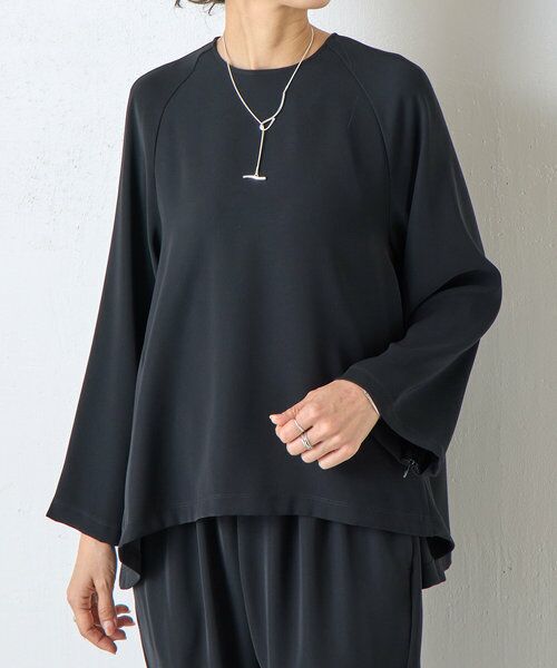 BEARDSLEY/ビアズリー フレアドレープブラウス ブラック F BEARDSLEY/ビアズリー フレアドレープブラウス ブラック F