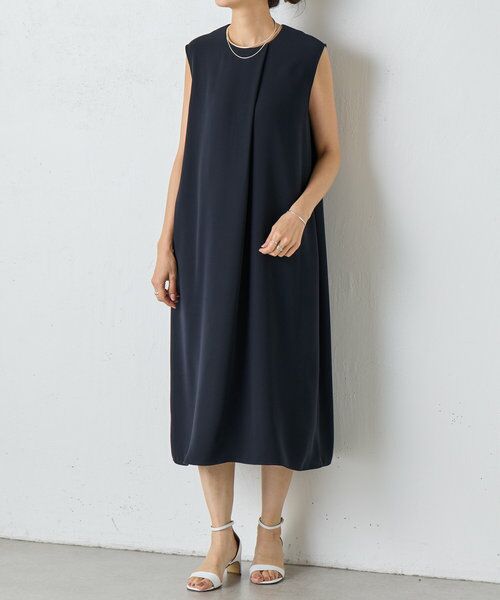 BEARDSLEY/ビアズリー コクーンタックワンピース ネイビー F BEARDSLEY/ビアズリー コクーンタックワンピース ネイビー F